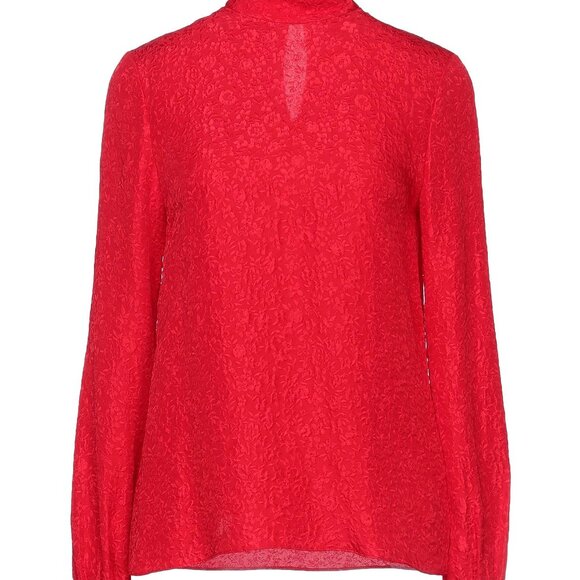 NWT Theory Mock Neck Silk Blouse - Picture 13 of 13